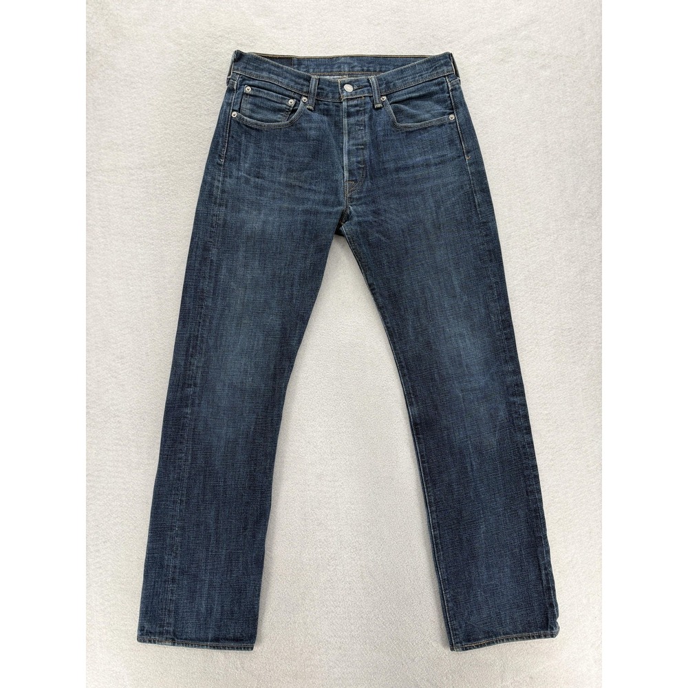 Men's Dark Blue Straight-Leg Jeans